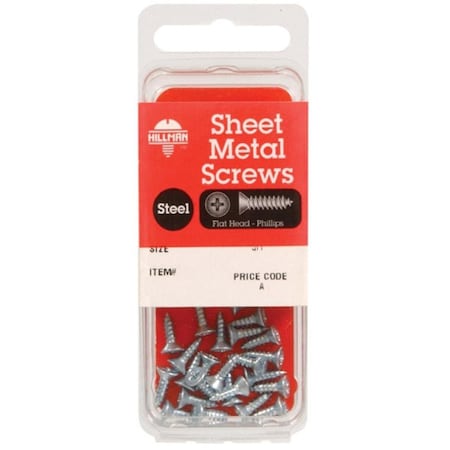 Hillman Wood Screw, Steel 10 PK 5105192